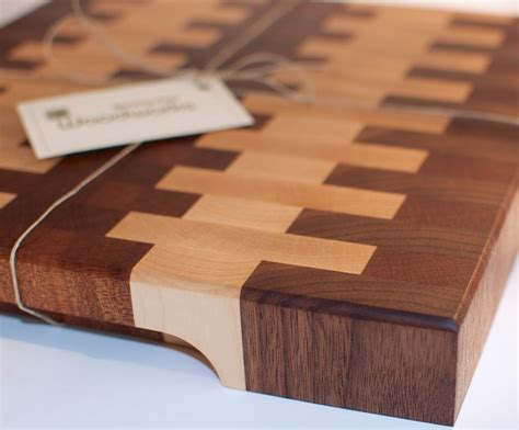 Buy A Hand Made Walnut And Maple End Grain Cutting Board Made To Order