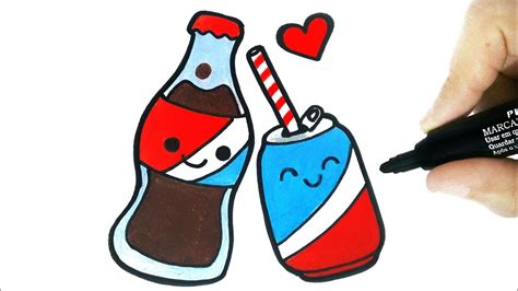 how to draw a soda drawing a soda como desenhar refrigerante how to draw drink youtube