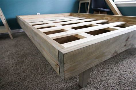 How To Build A Full Size Platform Bed Frame Bed Western