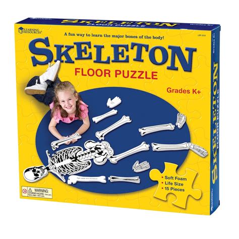 Skeleton Foam Floor Puzzle Ler3332 Learning Resources Floor Puzzles