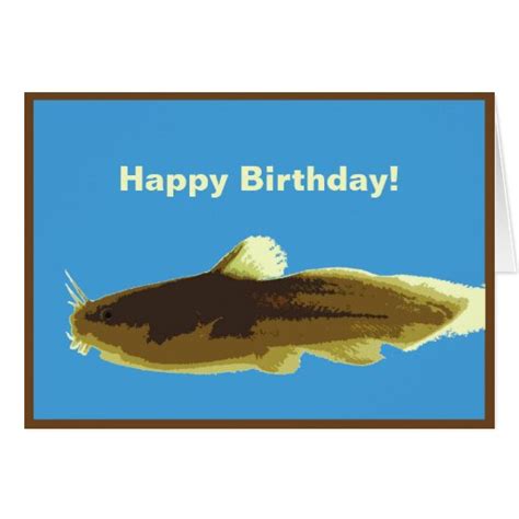 Madtom Catfish Birthday Card Zazzle
