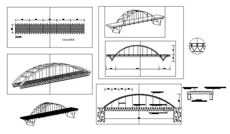 Bridge Project Plan And Elevation Layout File Cadbull