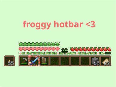 Froggy Hotbar Minecraft Texture Pack