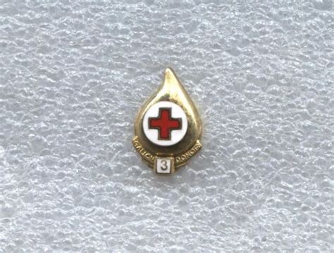 Red Cross Blood Donor 3 Gallon Pin New Ebay