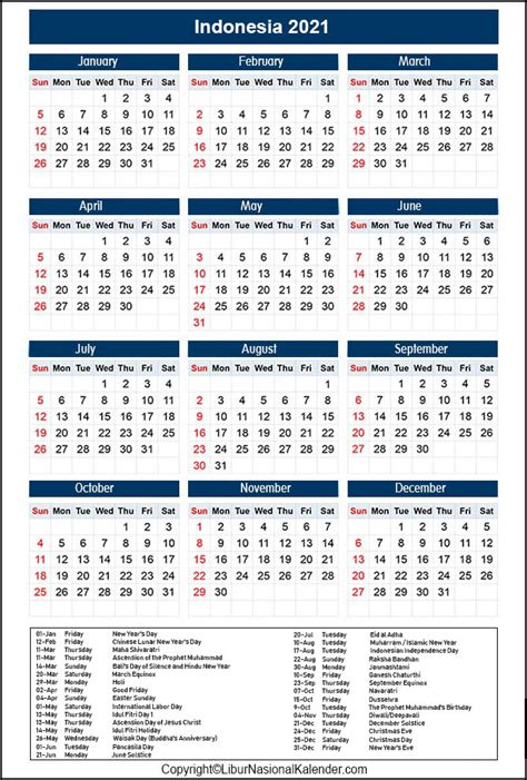 2021 Calendar Holidays And Observances Free Resume Templates