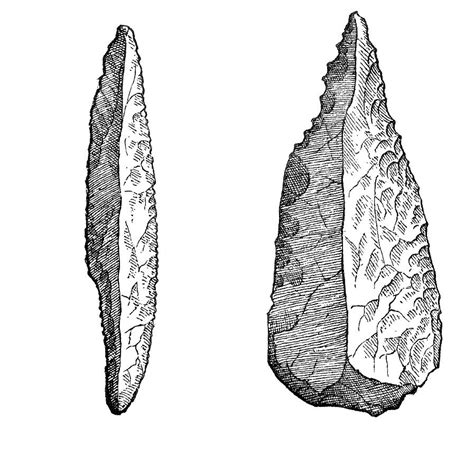Flint Knife And Flint Hatchet Stone Photograph By Science Source Pixels