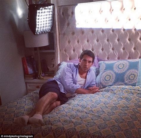 Mindy Kaling Straddles Chris Messina In A Slinky Pink Dress In Instagram Photo Daily Mail Online
