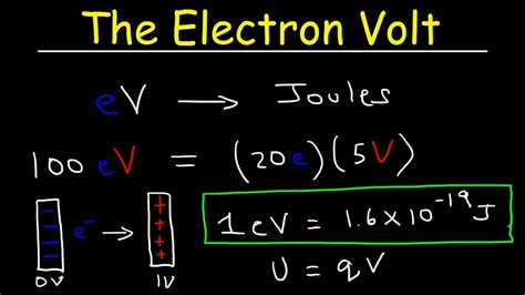 What Is Electron Volt What Is Relation Between The Joules And