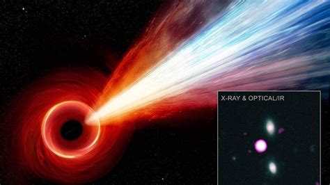 A Long Jet Of Particles Streams From A Supermassive Black Hole