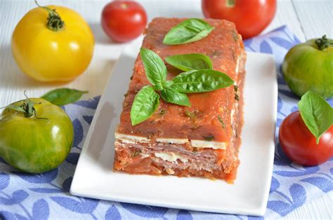 Terrine de tomates jambon de parme et parmesan