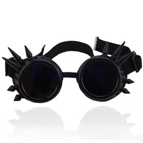 Victorian Gothic Rivet Steampunk Goggle Style Sunglasses Top Tier Style