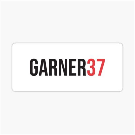 Garner 37 2223 Season Sticker For Sale By Gotchaface Redbubble