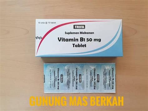 Jual Vitamin B 1 50mg Vitamin B1 50 Mg Box Isi 100 Tablet Trifa Memenuhi Kebutuhan Vitamin B1