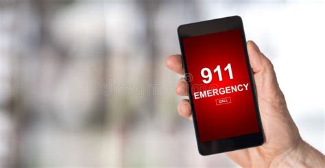 Emergency Concept On A Smartphone Stock Image Image Of Phone Help