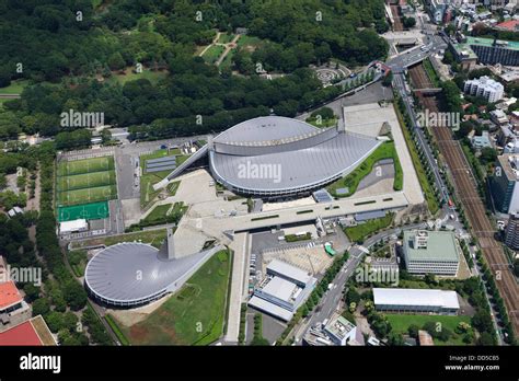 Yoyogi National Stadium Tokyo Japan Aerial View Of Proposed Venue