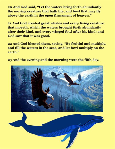 Bible Story Picture for Creation Pic 7 - The Scripture Lady