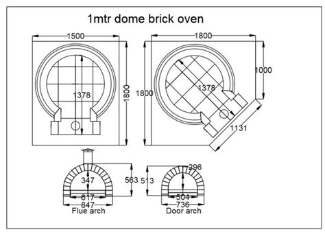Pizza Oven Brick Dome 1 Metre Outdoor Woodfired Wood Fire Diy Kit