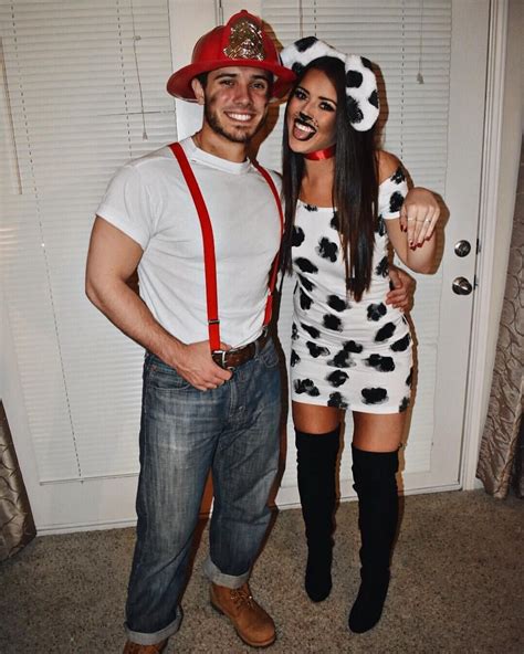 These funny couple costumes and creative halloween costume ideas are the perfect inspiration to make this year's best couples costumes ever. #halloween #costume #dalmation #firefighter # ...