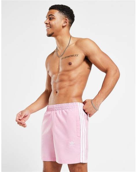 Adidas Originals California Swim Shorts In Pink For Men Lyst Uk