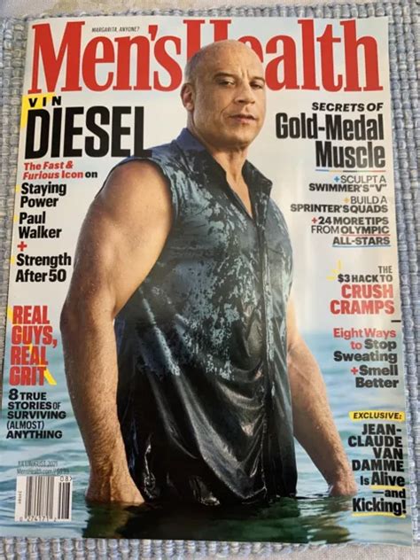Mens Health Magazine Vin Diesel July August 2021 Issue Magazine New Retails 6 99 3 00 Picclick