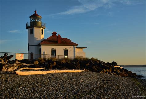Alki Point Lighthouse Sunset A Photo On Flickriver