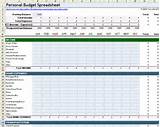 Home Finance Spreadsheet Template Images