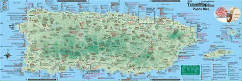Large Detailed Tourist Map Of Puerto Rico With Cities And Towns