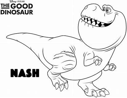 Dinosaur Coloring Pages Nash Velociraptor Disney Activities