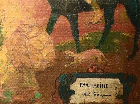 Gauguin Pastorale Tahitienne Londres Detail Tags