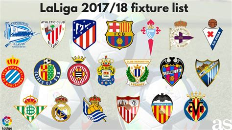 spanish la liga 2017 18 schedule released [check all matches date]