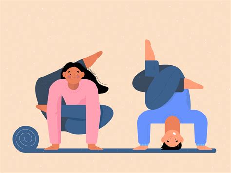 Yoga Illustration By Anastasiia Tikhvynska On Dribbble