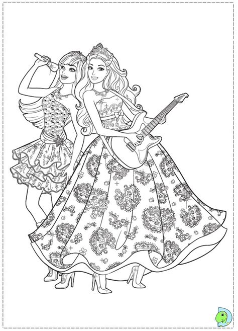 Coloring Pages Barbie Princess 331 Svg Design File