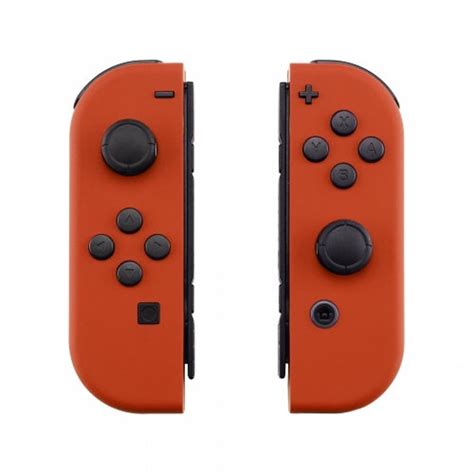 New Nintendo Switch Custom Joycons Soft Touch Orange Joy Con Etsy