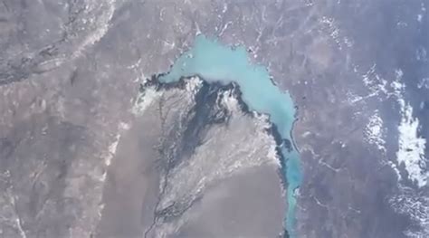 Heres How Beautiful Kazakh Lake Balkhash Looks From Space Video