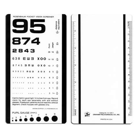 Rosenbaum Pocket Eye Chart Printable