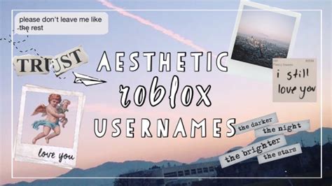 What Are Good Aesthetic Names For Roblox