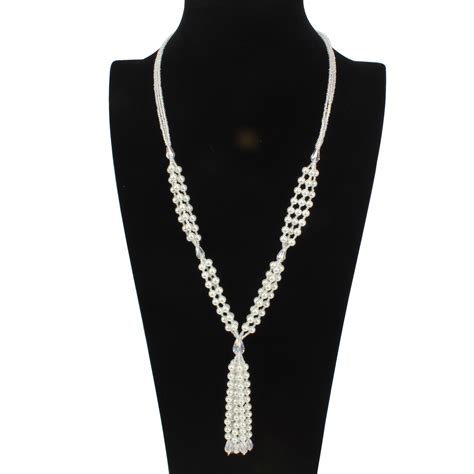 Chic Jewelry Long Pearl Tassel Necklace