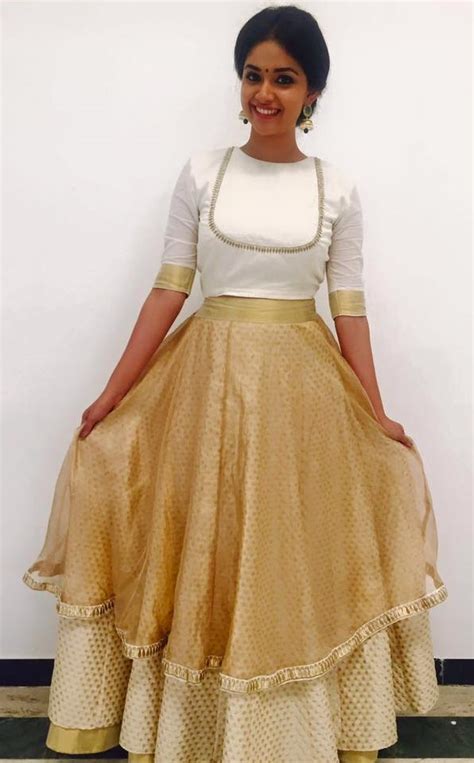 Keerthy Suresh Attractive Pictures In Modern Dress