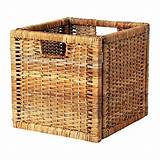 Rattan Storage Baskets For Shelves Images