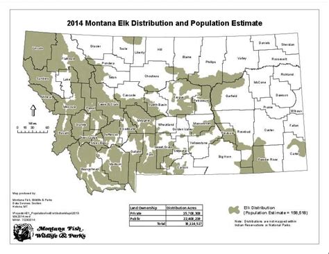 2014 Elk Distribution Map Outdoors