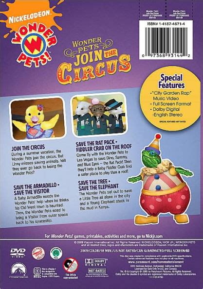 Wonder Pets Join The Circus By Wonder Pets Full Dvd Barnes And Noble®
