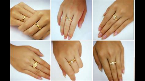 Women Gold Finger Ring Designs Youtube