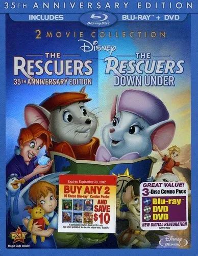 Rescuers The Rescuers Down Under Blu Raydvd 2012 Fast Shipping
