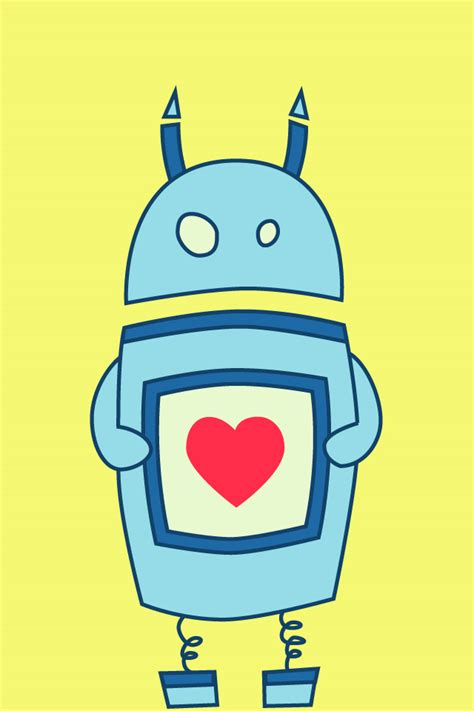 My Grinning Mind Robot Backgrounds Simple Cute 640x960 Wallpaper
