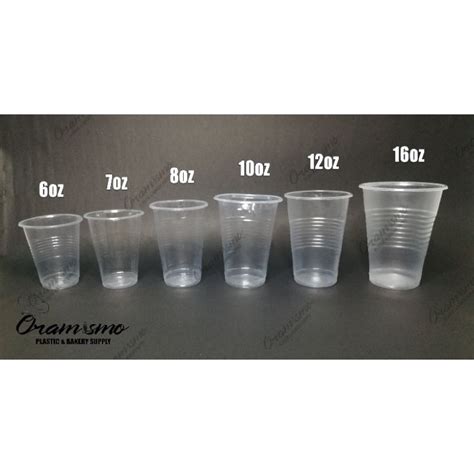 Clear Disposable Plastic Cups 50s 6oz 16oz Pinoy Shopee Philippines