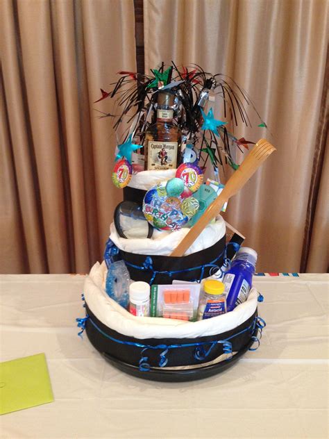 Looking for the perfect 70th birthday present? 70th Birthday Diaper Cake | Diaper cake, 70th birthday