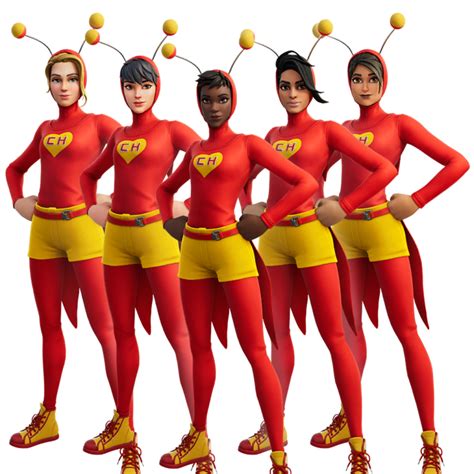 Fortnite Heroína Colorada Skin Png Pictures Images