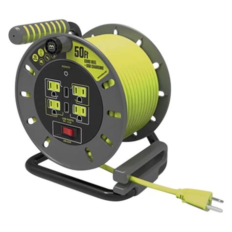 Masterplug Extension Reels® Pro Xt™ Open Cord Reel With Usb Charging