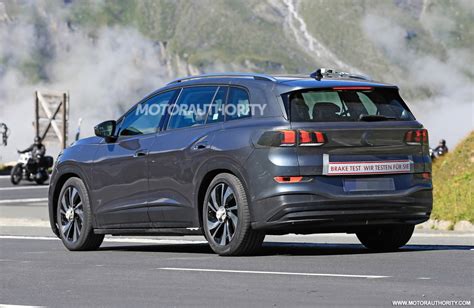 2022 Volkswagen Id 6 Spy Shots Production Version Of Id Roomzz Concept