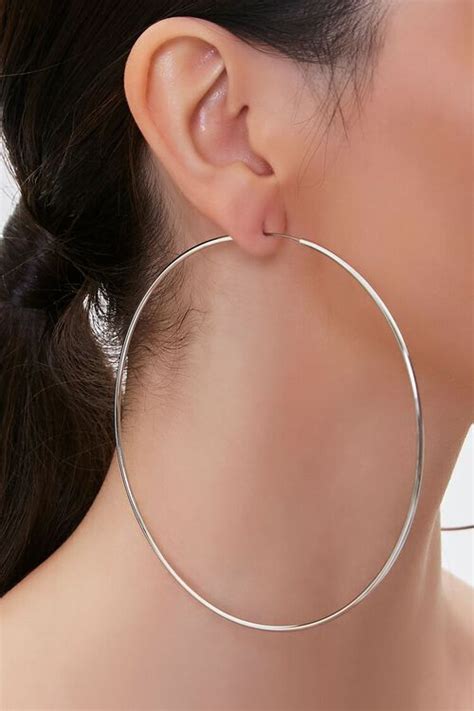 Oversized Hoop Earrings Image 1